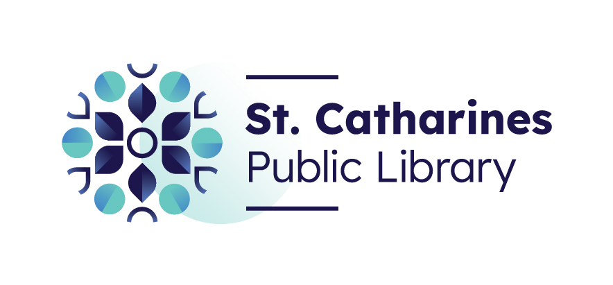 Library in bloom Logo and the text St. Catharines Public Library