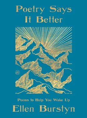 Book cover for Poetry Says It Better: Poems to Help You Wake Up by Ellen Burstyn.
