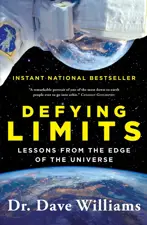 Book cover for Defying Limits: Lessons From the Edge of the Universe by Dave Williams.