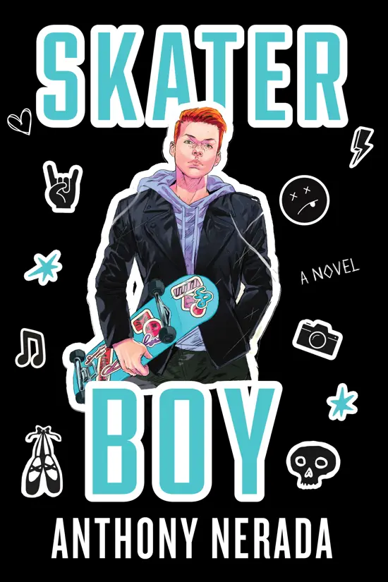 Book cover for Skater Boy by Anthony Nerada.