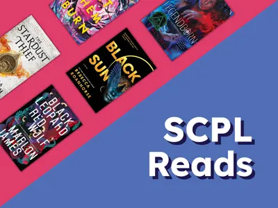 Cover image for SCPL Reads: Fantasies by BIPOC Authors.