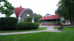 Montebello Park in the summer.