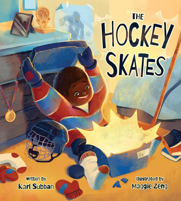 Book cover for The Hockey Skates by Karl Subban.