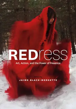 Book cover for REDress: Art, Action, and the Power of Presence by Jamie Black-Morsette.