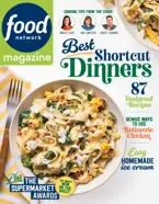 Cover page of Food Network Magazine's August/September issue.
