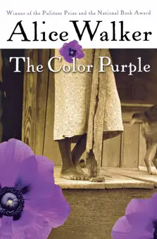 Book cover for The Color Purple by Alice Walker.